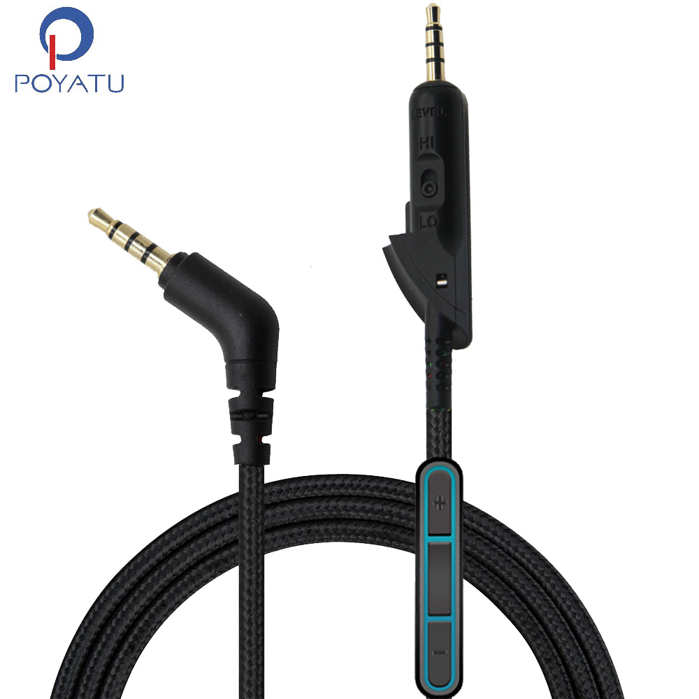 Wired Earphone Mic - Poyatu Bose QC15 QC2 kulaklıklar için