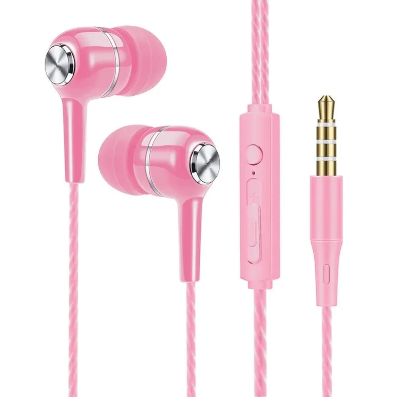 Wired Earphone Mic - Kablolu Kulaklıklar 3.5mm Kulak İçi Spor