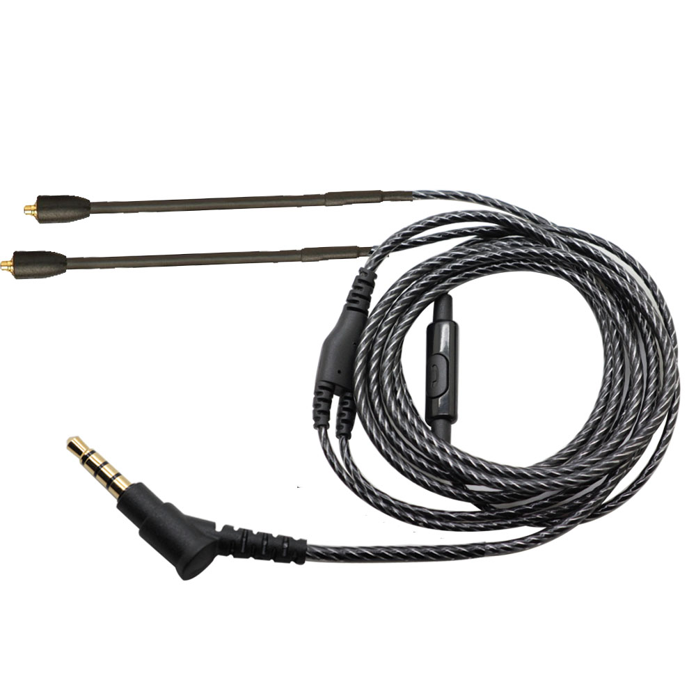 Wired Earphone Mic - MIC ile MMCX SE215 kablo tek